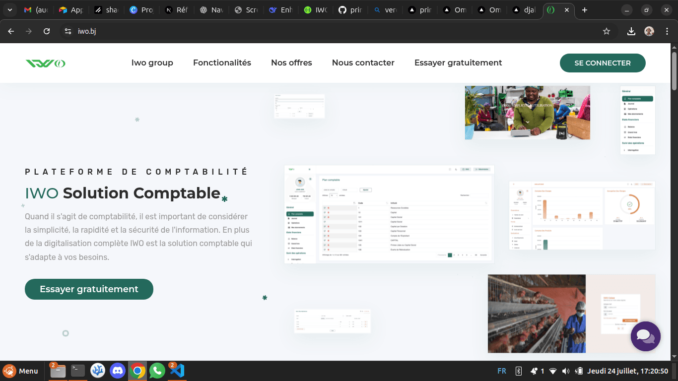 Application de gestion de stock; de comptabilité, de caissse et de facturation